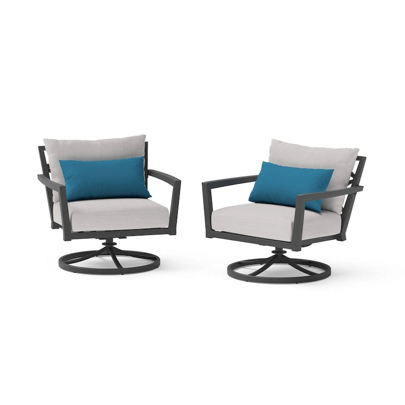 Venetia 2 Piece Sunbrella Outdoor Patio Motion Club Chair