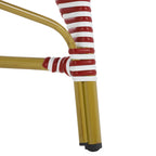 SAFAVIEH Hooper Blue/White Indoor Outdoor Arm Chair (Set of 2) - 21    W x 22    D x 35    H