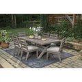 Signature Design by Ashley Hillside Barn Brown/Gray 7-Piece Outdoor Dining Package - 84     W x 42     D x 29     H