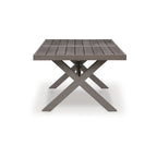 Signature Design by Ashley Hillside Barn Brown/Gray 7-Piece Outdoor Dining Package - 84     W x 42     D x 29     H