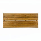 Outdoor INDUSTRIAL WOOD AND METAL BAR TABLE