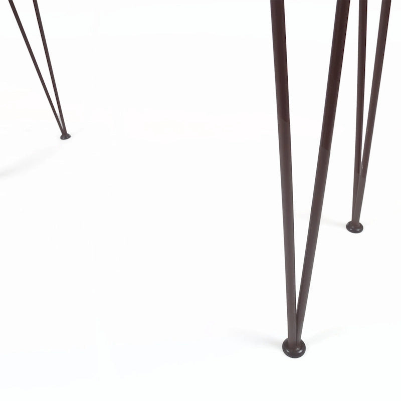 Outdoor INDUSTRIAL WOOD AND METAL BAR TABLE