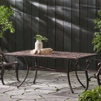 Outdoor Rectangular Cast Aluminum Dining Table