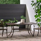Outdoor Rectangular Cast Aluminum Dining Table