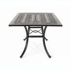 Outdoor Rectangular Cast Aluminum Dining Table