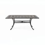 Outdoor Rectangular Cast Aluminum Dining Table