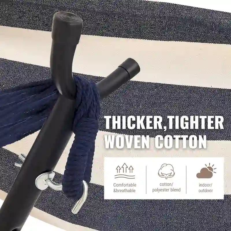 EchoSmile 6.5 ft. Hammock Bed with Detachable Stand