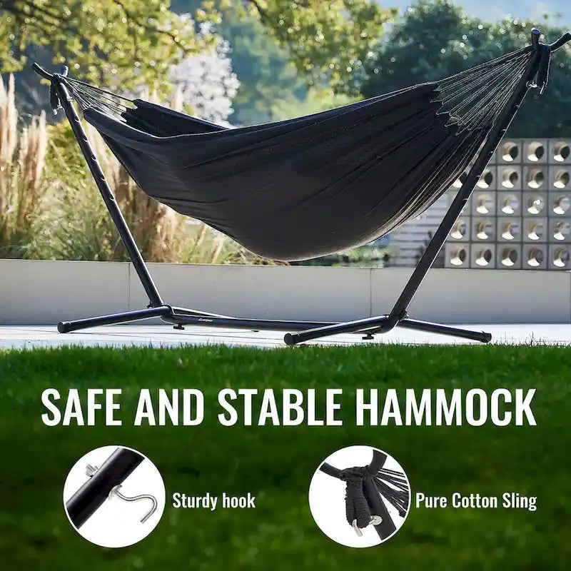 EchoSmile 6.5 ft. Hammock Bed with Detachable Stand