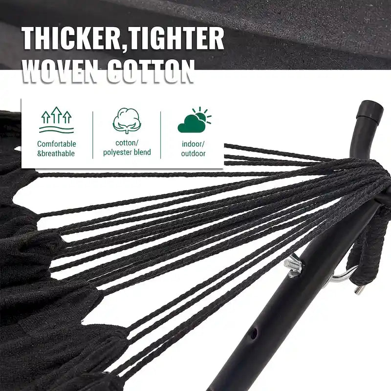 EchoSmile 6.5 ft. Hammock Bed with Detachable Stand