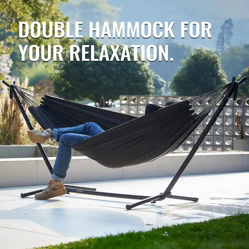 EchoSmile 6.5 ft. Hammock Bed with Detachable Stand