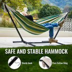 EchoSmile 6.5 ft. Hammock Bed with Detachable Stand