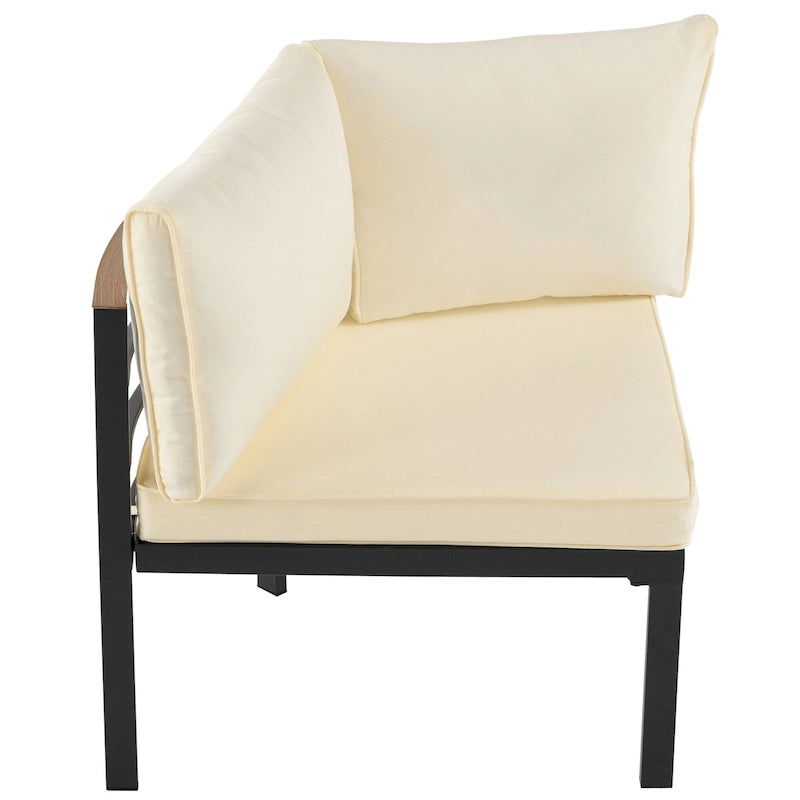 Modern Outdoor Sectional Sofa Set Patio Seating Group Outdoor Conversation Set with Cushions