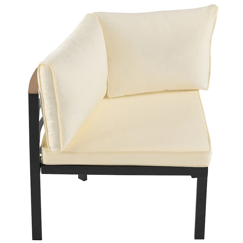 Modern Outdoor Sectional Sofa Set Patio Seating Group Outdoor Conversation Set with Cushions