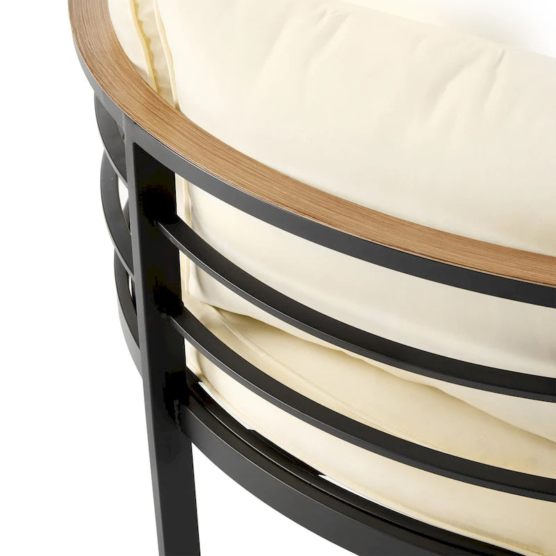 Modern Outdoor Sectional Sofa Set Patio Seating Group Outdoor Conversation Set with Cushions