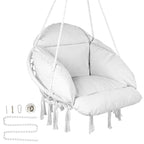 Hanging Hammock Swinging Chair with Cushion for Patio, Bedroom, or Balcony - 31.5 x 24.6 x 31.5 Inch