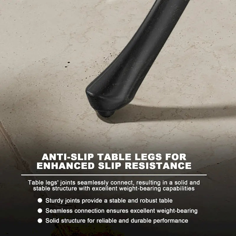 Square Outdoor Table Bar Stool 29-in W x 29-in L with Umbrella Hole