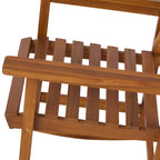 Farmhouse Acacia Wood Rocking Chair, Indoor/Outdoor Solid Wood Patio Furniture with Ergonomic Design & Weather-Resistant Finish