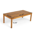 Christopher Knight Home-Ethan Outdoor Acacia Wood Loveseat and Coffee Table Set