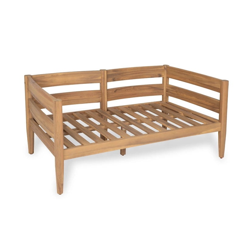 Christopher Knight Home-Ethan Outdoor Acacia Wood Loveseat and Coffee Table Set