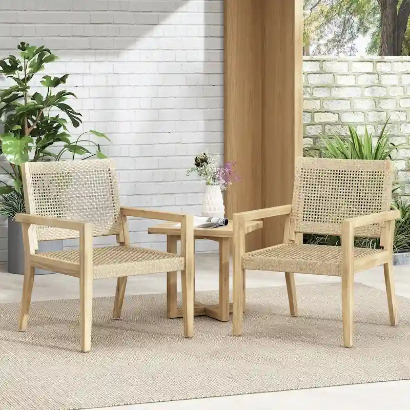 Outdoor Club Chairs Set of 2, Stylish and Durable for Relaxation