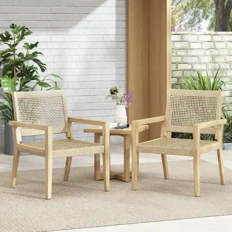 Outdoor Club Chairs Set of 2, Stylish and Durable for Relaxation