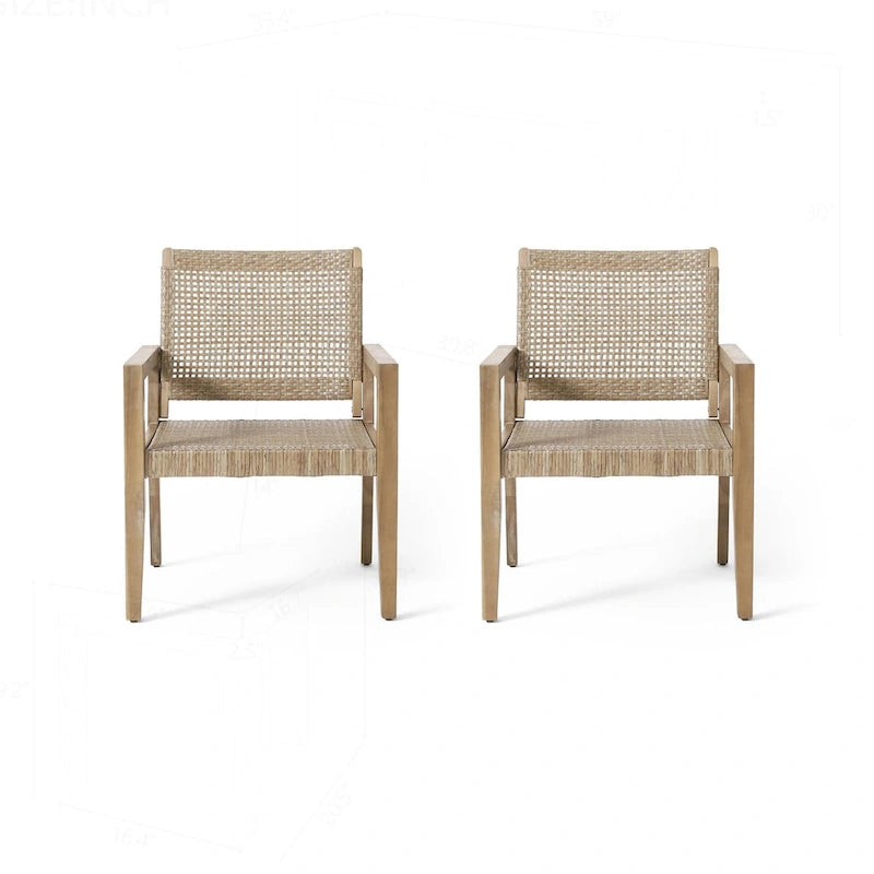 Outdoor Club Chairs Set of 2, Stylish and Durable for Relaxation