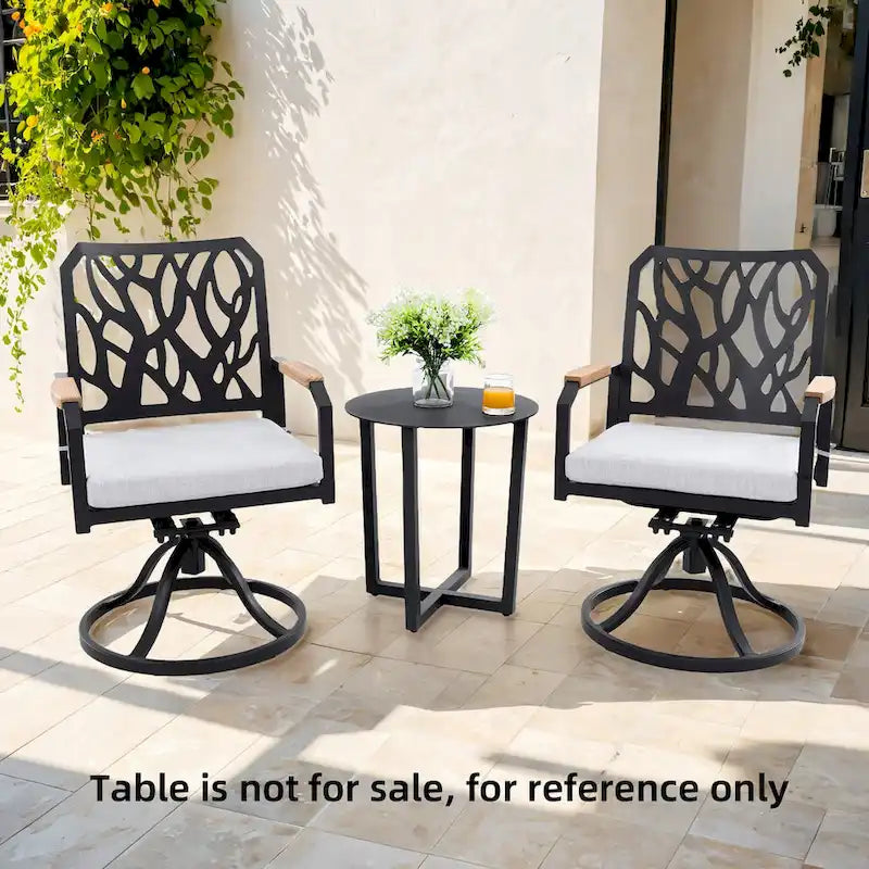 Outdoor Patio Aluminum Swivel Rocker 2PCS with Outdoor