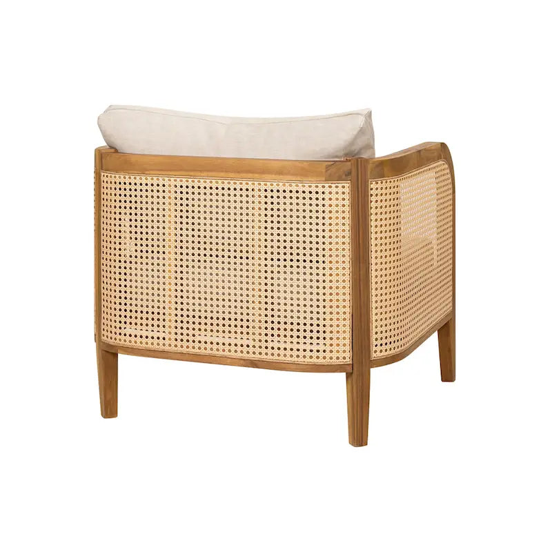 Christopher Knight Home - Torres Outdoor Acacia Wood 3 Pieces Cushioned Chat Set