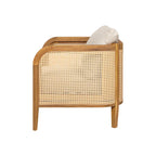 Christopher Knight Home - Torres Outdoor Acacia Wood 3 Pieces Cushioned Chat Set