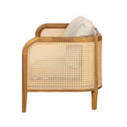 Christopher Knight Home - Torres Outdoor Acacia Wood 3 Pieces Cushioned Chat Set