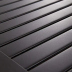 3-Piece Metal Patio Dining Set, 1 Square Table and 2 Folding Sling Chairs - N/A