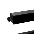 3-Piece Metal Patio Dining Set, 1 Square Table and 2 Folding Sling Chairs - N/A