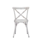 Iron Farmhouse Outdoor Dining Chair (Set of 2) - 22 x 19 x 35