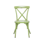Iron Farmhouse Outdoor Dining Chair (Set of 2) - 22 x 19 x 35
