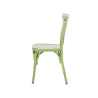 Iron Farmhouse Outdoor Dining Chair (Set of 2) - 22 x 19 x 35