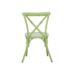 Iron Farmhouse Outdoor Dining Chair (Set of 2) - 22 x 19 x 35