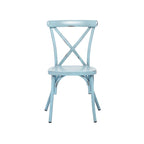 Iron Farmhouse Outdoor Dining Chair (Set of 2) - 22 x 19 x 35