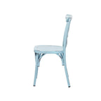 Iron Farmhouse Outdoor Dining Chair (Set of 2) - 22 x 19 x 35