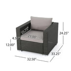 Santa Rosa Wicker Outdoor Club Chair by Christopher Knight Home