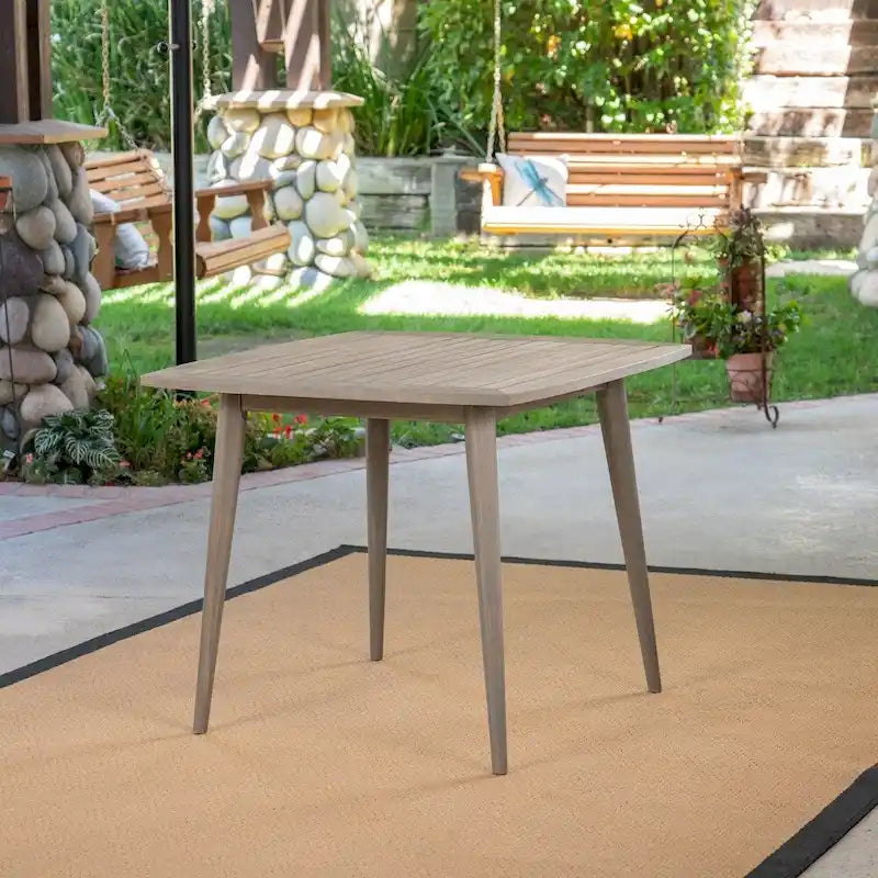 Damas Outdoor 5 Piece Wood and Wicker Dining Set by Christopher Knight Home