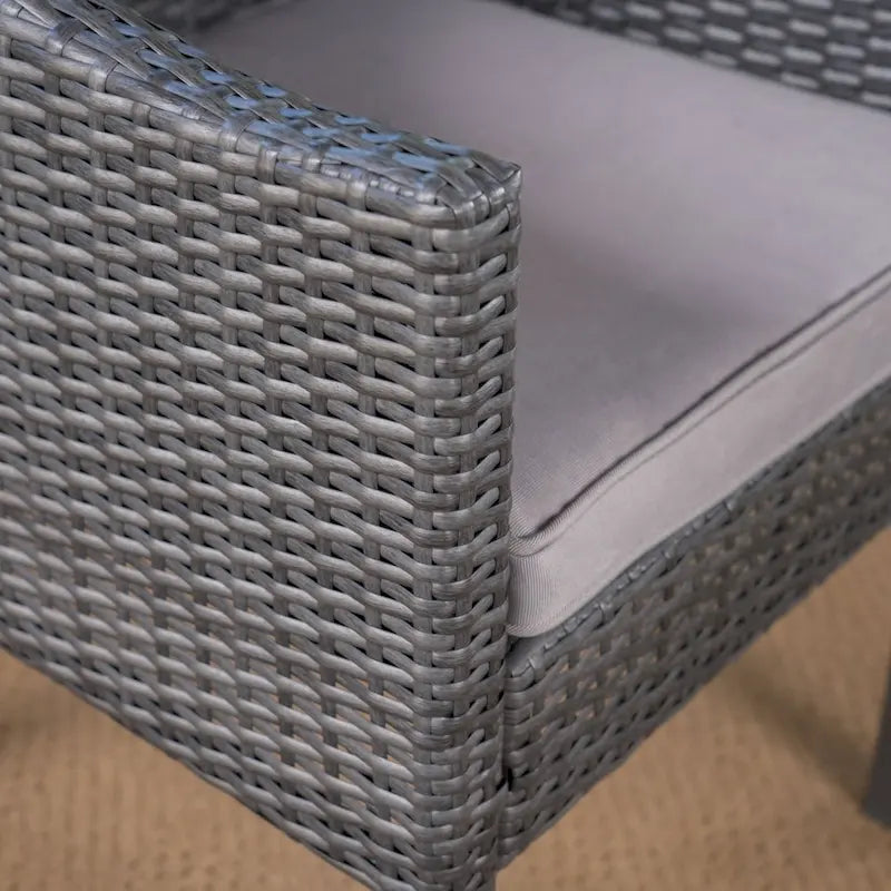 Damas Outdoor 5 Piece Wood and Wicker Dining Set by Christopher Knight Home