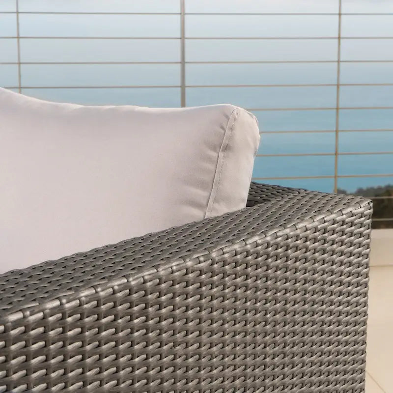 Santa Rosa Outdoor 7-piece Wicker Sectional Sofa Set with Cushions by Christopher Knight Home