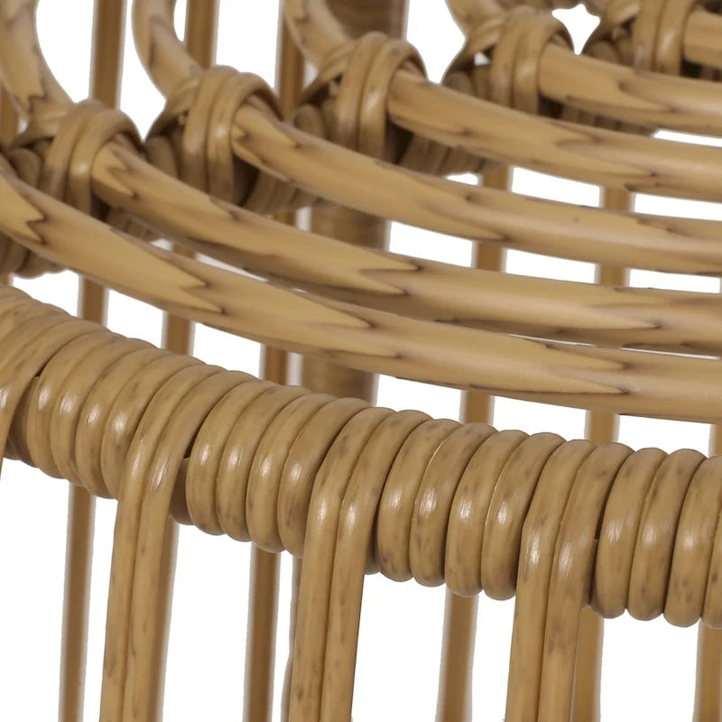 Caryl Outdoor Wicker Side Table by Christopher Knight Home