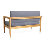Magnolia Outdoor Acacia Wood Loveseat by Christopher Knight Home - 52.75     W x 27.00     D x 25.50     H
