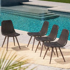 Gila Outdoor Wicker Dining Chair (Set of 4) by Christopher Knight Home