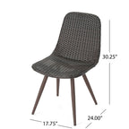 Gila Outdoor Wicker Dining Chair (Set of 4) by Christopher Knight Home