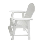 White Outdoor Patio Bar Chairs (Set of 2)