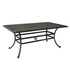 Torino Aluminum 7 Piece Rectangular Dining Set with 6 Arm Chairs - N/A