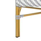 SAFAVIEH Skyla Herringbone Rattan Settee - 38.5     W x 24.5     D x 33.5     H - 39Wx25Dx34H