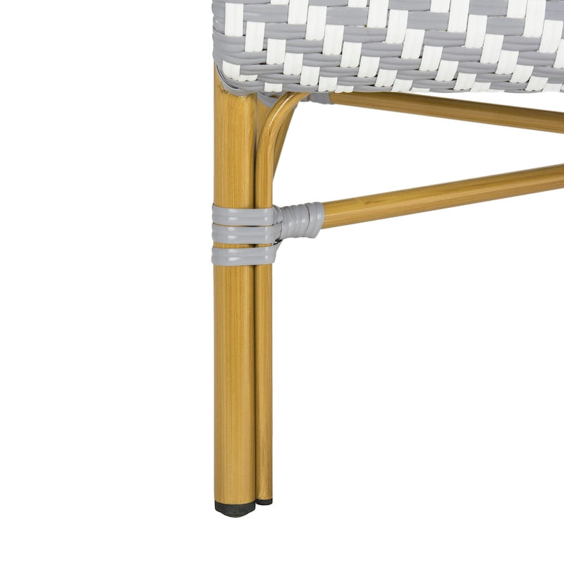 SAFAVIEH Skyla Herringbone Rattan Settee - 38.5     W x 24.5     D x 33.5     H - 39Wx25Dx34H